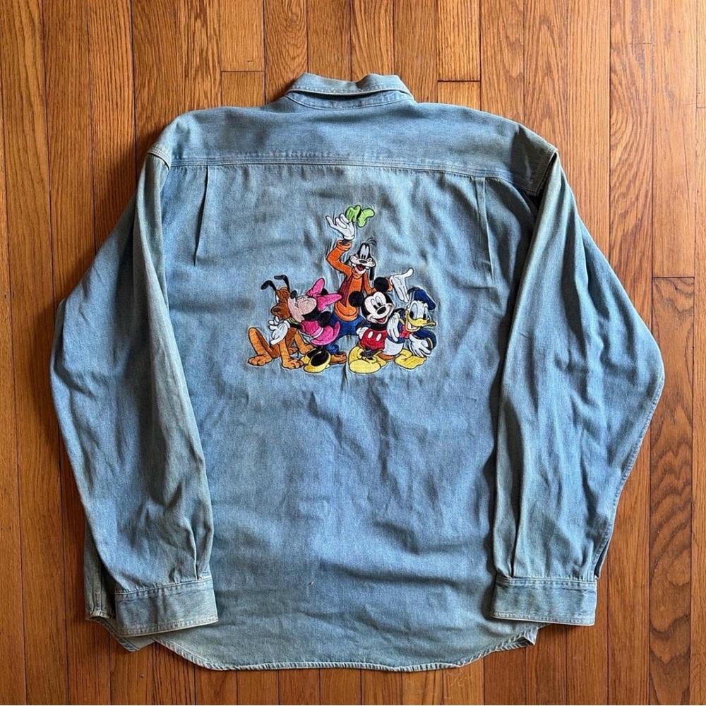 Disney Denim Mickey Mouse and Friends Shirt